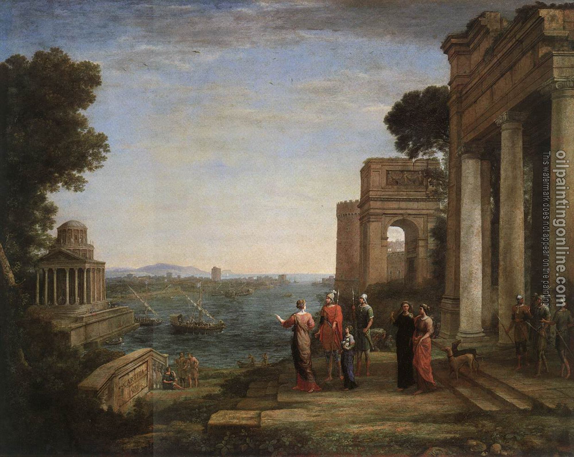 Lorrain, Claude - Aeneas's Farewell to Dido in Carthago